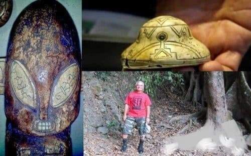 В Мексике найдены каменные фигурки НЛО