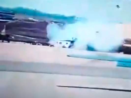 Су-25 ВВС Чада  случайно выпустил ракету во время подготовки к взлету