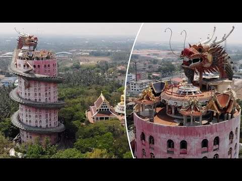 Храм Дракона Ват Сампхран в Таиланде